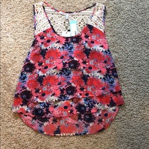 A floral tank top